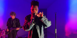 The Weeknd performing in 2017