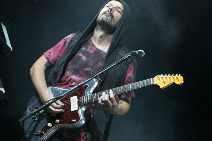 Tomo Milicevic of Thirty Seconds to Mars in concert in 2017