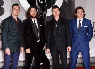 Arctic Monkeys at The Brit Awards in 2014