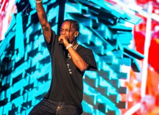 Travis Scott performs at the 2018 Governors Ball