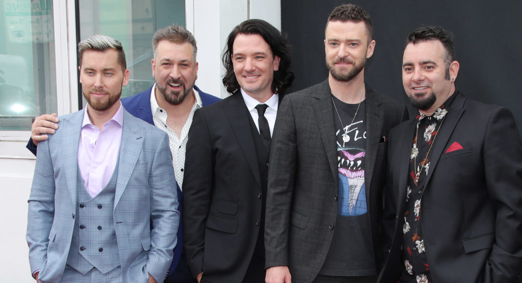 Chris Kirkpatrick, Joey Fatone, JC Chasez, Justin Timberlake and Lance Bass of NSYNC honored with a star on the Hollywood Walk of Fame, Los Angeles, 30 Apr 2018