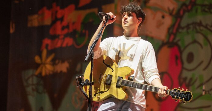 Vampire Weekend performs at the 2018 Lollapalooza festival in Chicago