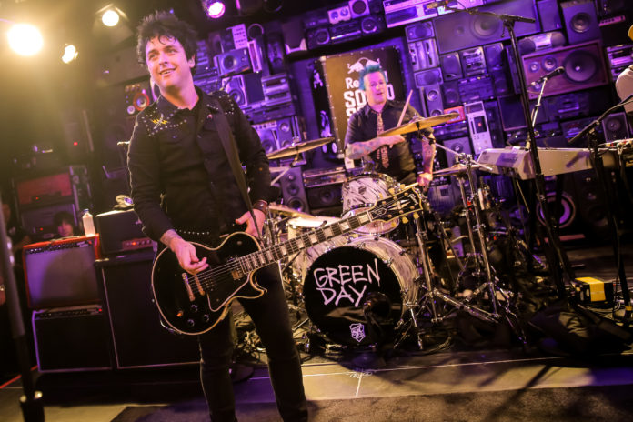 Green Day performs in Los Angeles in 2016