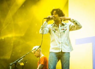 The 1975 performs in the 2019 Pinkpop Festival, the Netherlands