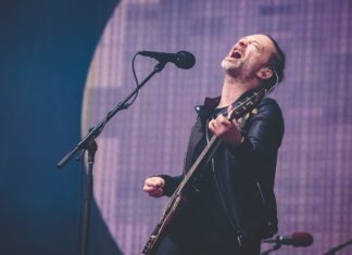 Radiohead in concert in Manchester, UK in 2017
