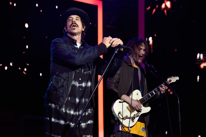 Anthony Kiedis and John Frusciante of Red Hot Chili Peppers perform in 2016