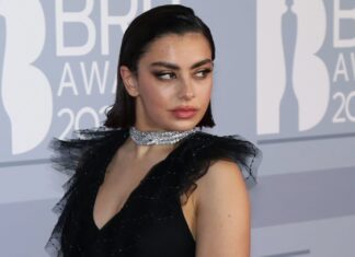 Charli XCX at the 40th Brit Awards in 2020