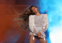 Beyonce performs during her and Jay Z's On The Run II tour in 2018