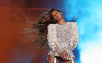 Beyonce performs during her and Jay Z's On The Run II tour in 2018