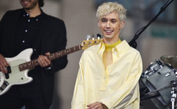 Troye Sivan at the "Today" TV show in 2018