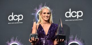 Carrie Underwood at the 47th Annual American Music Awards in 2019