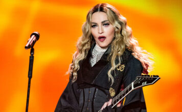 Madonna in concert at the MGM Grand in 2015