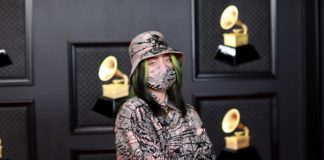 Billie Eilish at the 63rd Annual Grammy Awards in 2021