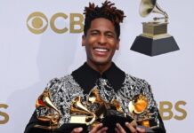 2022 Grammy Awards: Jon Batiste, Silk Sonic, and Olivia Rodrigo Crowned as Top Winners Jon Batiste at the 64th Annual Grammy Awards in April 2022