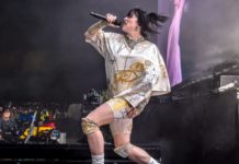 Billie Eilish performing at Coachella Music and Arts Festival Day in April 2022