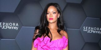 Rihanna at RihannaFenty Beauty by Rihanna One Year Anniversary Celebration in 2018
