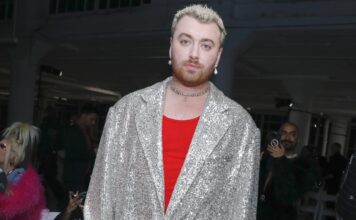 Sam Smith at the Christian Cowan show at New York Fashion Week in February 2023
