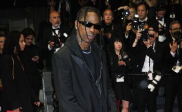 Travis Scott attends ''The Idol'' Premiere Afterparty at the 76th annual Cannes film festival in May 2023