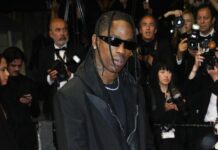 Travis Scott, Luke Combs & Burna Boy to Perform at the 2024 Grammys Travis Scott attends ''The Idol'' Premiere Afterparty at the 76th annual Cannes film festival in May 2023