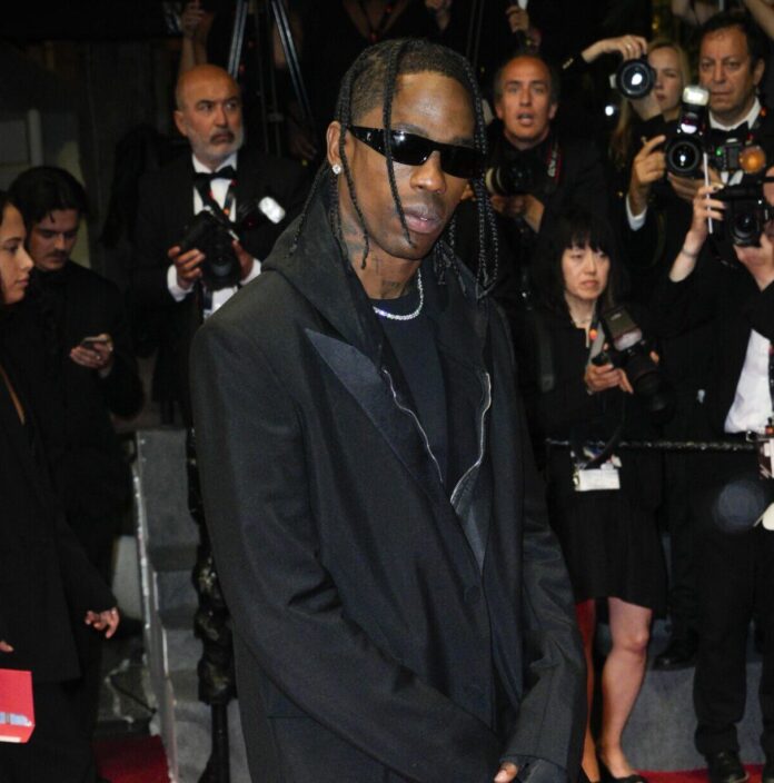 Travis Scott attends ''The Idol'' Premiere Afterparty at the 76th annual Cannes film festival in May 2023