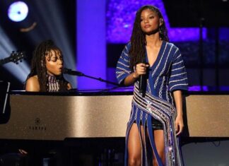 Chloe Bailey and Halle Bailey at the 'Aretha! A Grammy Celebration for the Queen of Soul' in 2019