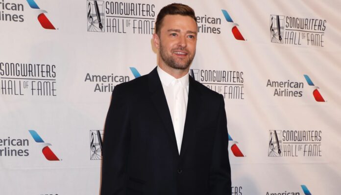 Justin Timberlake at the Songwriters Hall of Fame Annual Induction and Awards Gala in 2019