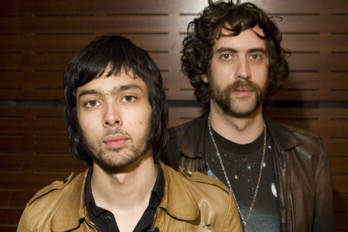 Justice - Gaspard Augé and Xavier de Rosnay at the Justice Photo Shoot at the Louvre, Paris in July 2007