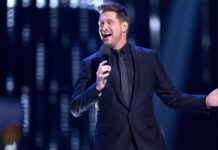 Michael Bublé’s “Christmas” Returns to No. 1 in The UK Michael Buble at the Juno Awards in 2018