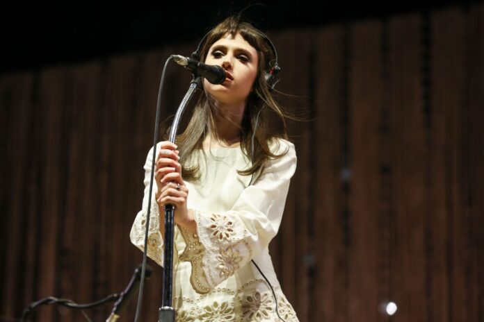 Clairo performs at the 2025 Coachella Valley Music and Arts Festival in April 2025